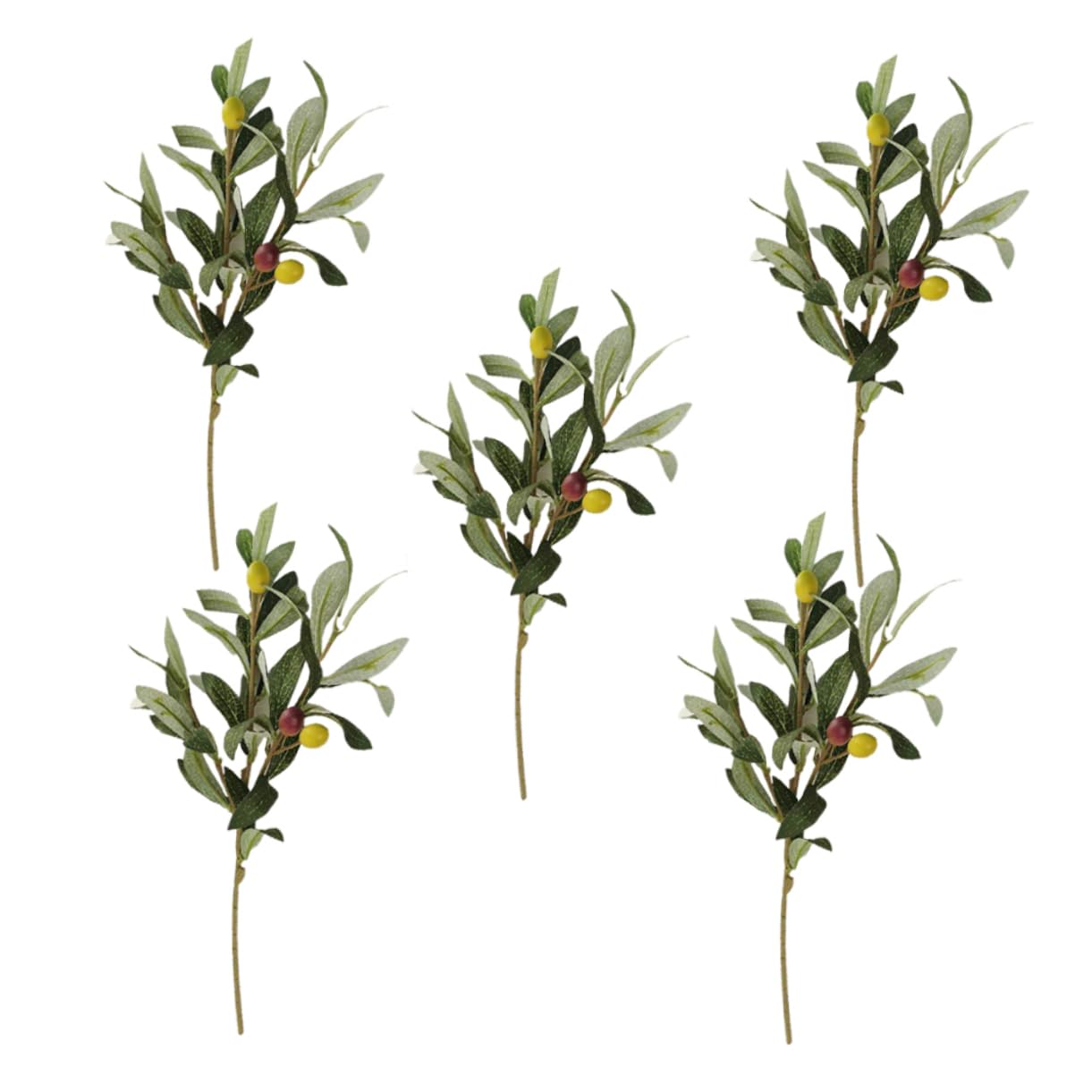 Sponsored Ad – 5pcs Artificial Olive Branch Silk Plants Branch Artificial Olive Stem Fake Olive Branches Decoraciones Para Salas De Casa Simulation Olive Branches Plastic Olive Fruit Household