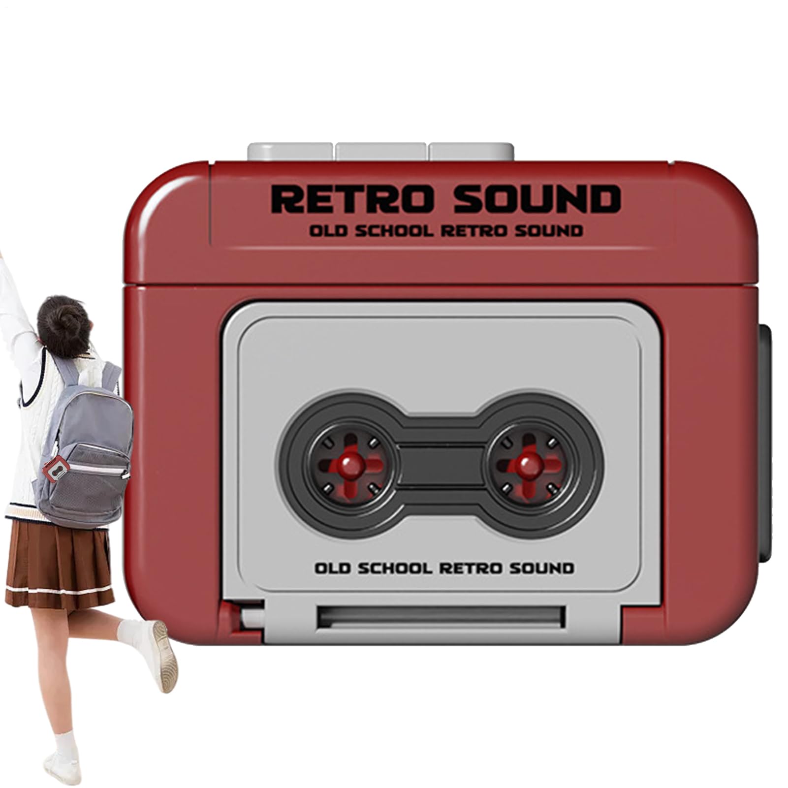 Xasbseulk Retro Cassette Tape Keychain- 80s Music Cassette Tape Charm Keyring Key Ring | Vintage Recorder Tape Keychain Decor | Pendant Decoration For Mobile Phones, Car Keys, Backpacks, And Bags