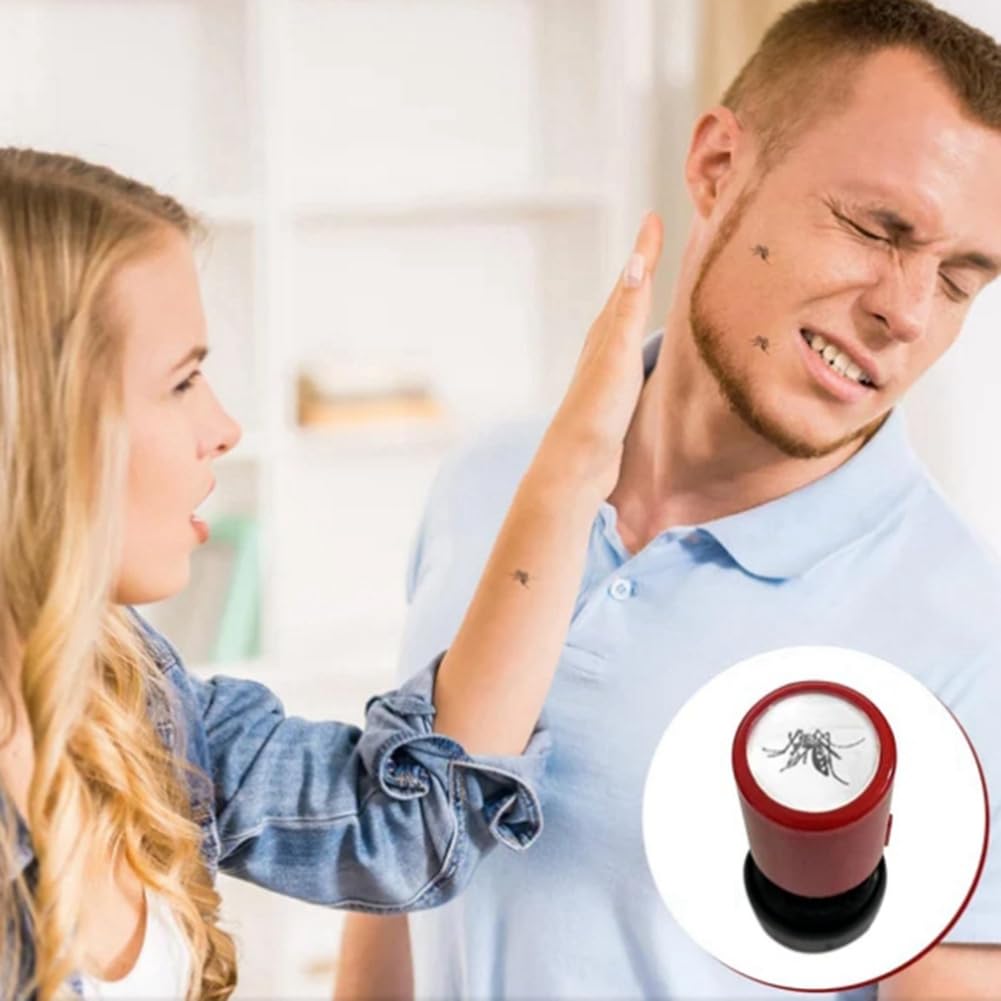 Timbro per zanzare rotondo, giocattolo per zanzare, scherzo, realistico, facile da pulire, giocattolo per studenti, bambini, coppie