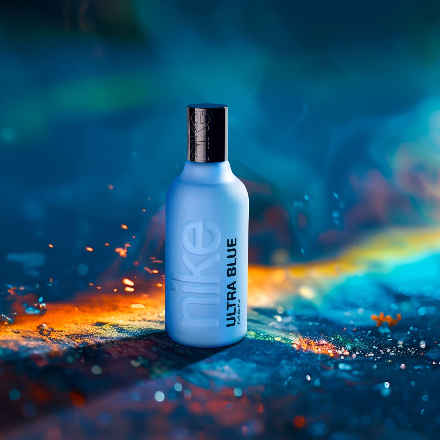 NIKE - Ultra Blue 200 ml, Eau de Cologne pour homme, Parfum en vaporisateur, Eau de Toilette naturelle et masculine, Parfum floral oriental, Fraîche, intense et longue tenue