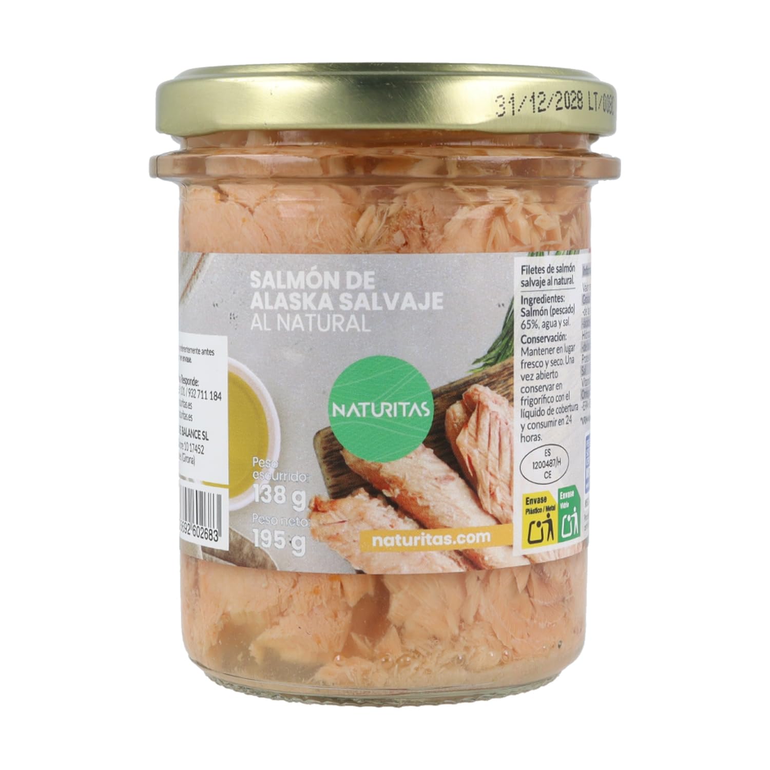 Bio Wilder Alaska Lachs im eigenen Saft 195g