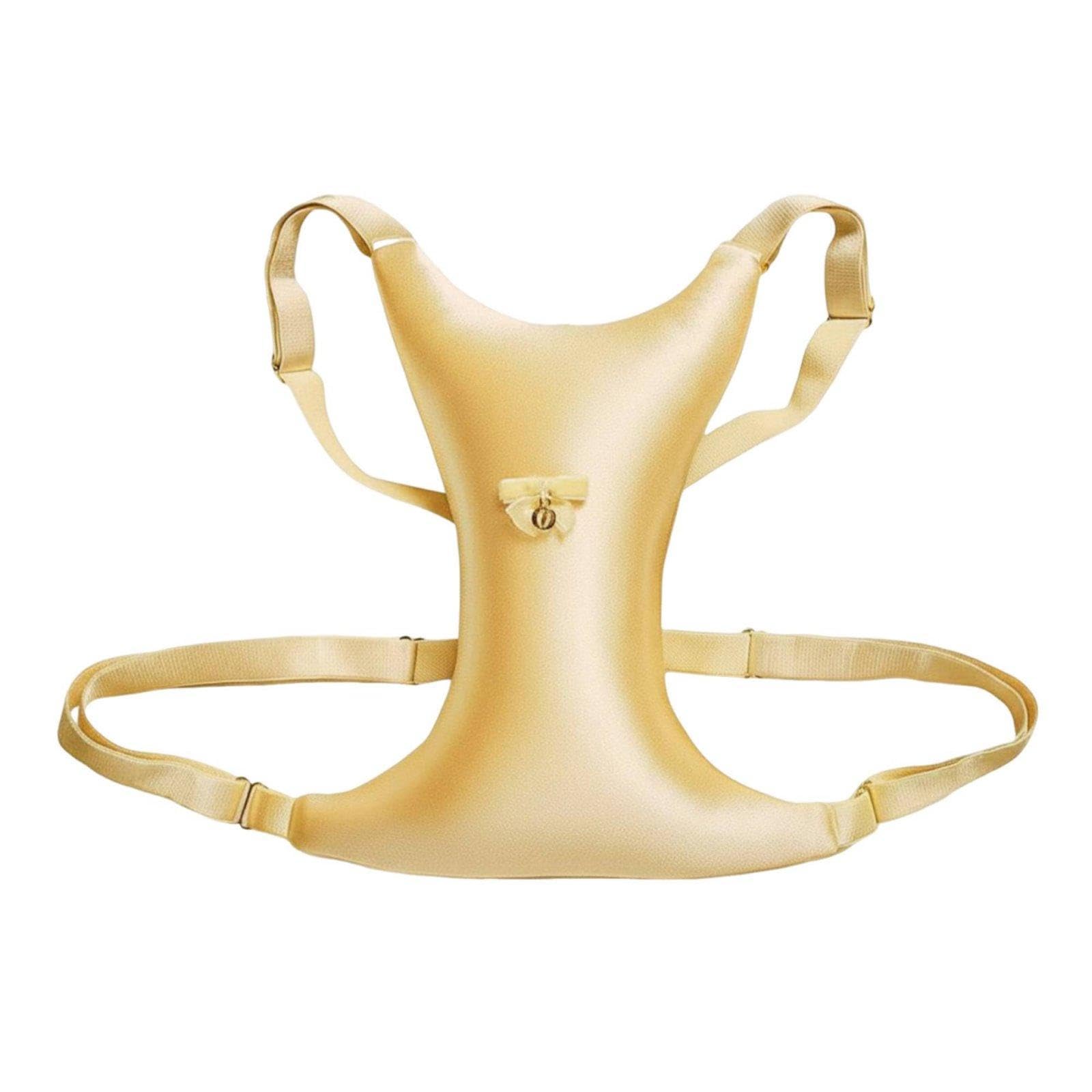 Club Bollywood®Breast Pillow Anatomically Contoured Wrinkle-Reducing Breast Pillow Skin-Friendly Sleeping Accessory for Nursing Moms Women Gold|Feeding|Breastfeeding/Nursing|Feeding Pillows & Covers-image-4