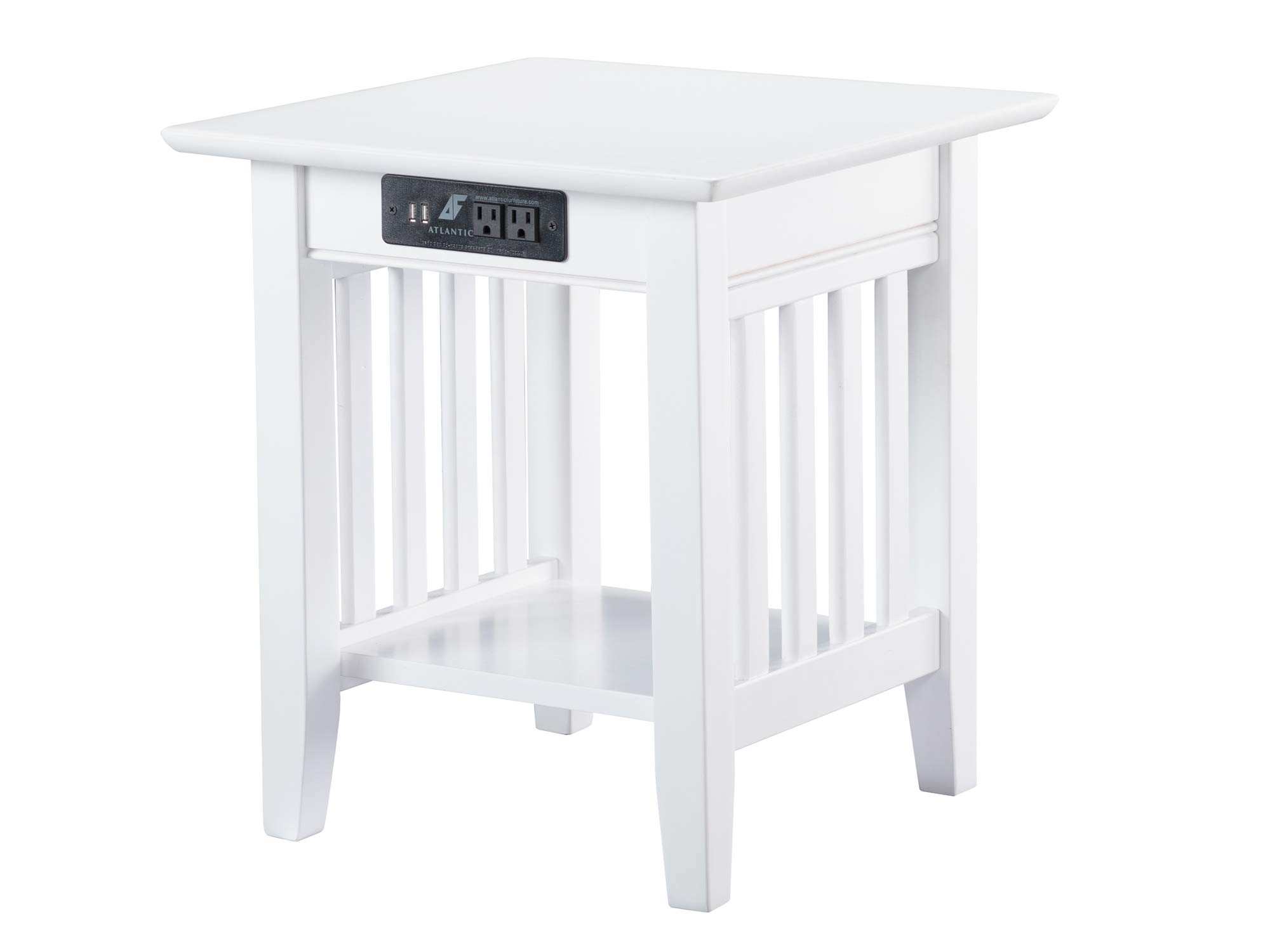 Photo 1 of AFI Mission End Table, (20" x 20"), White