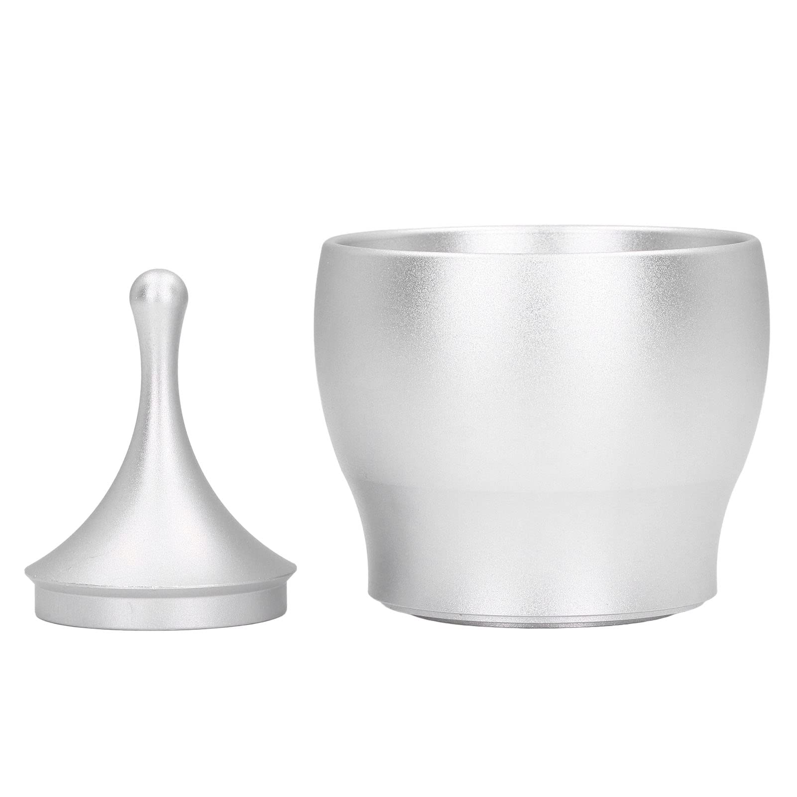 Kaffee-Dosierbecher, Espresso-Dosiertrichter, Kaffeepulverbehälter, Aluminium-Dosiermühle, Brühschüssel, Kaffee-Anti-Flugstaub-Pulverbecher Für Die Küche zu Hause(Silber)