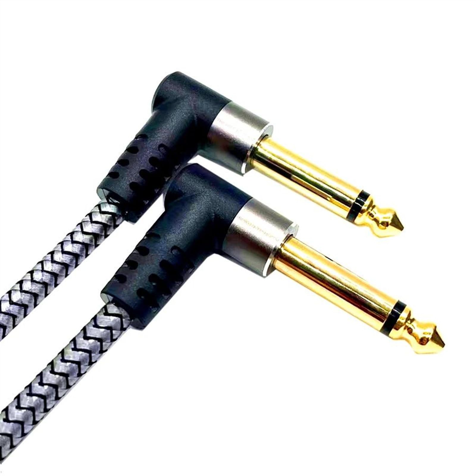6,35 Mm Stereo-Mono-Kanal-Audiokabel, Rechts Abgewinkelt Auf Rechts Abgewinkeltes Lautsprecher-Verstärkerkabel Für Gitarre Audiokabel für Gitarreninstrumente (Color : 300cm)