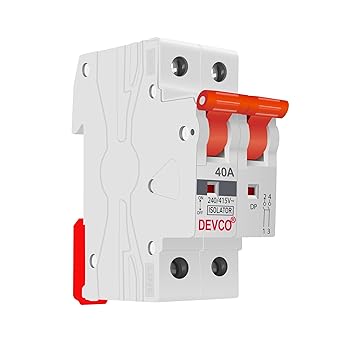 ISOLATOR 40A 2 pole with 1 year warranty, ISI Marked