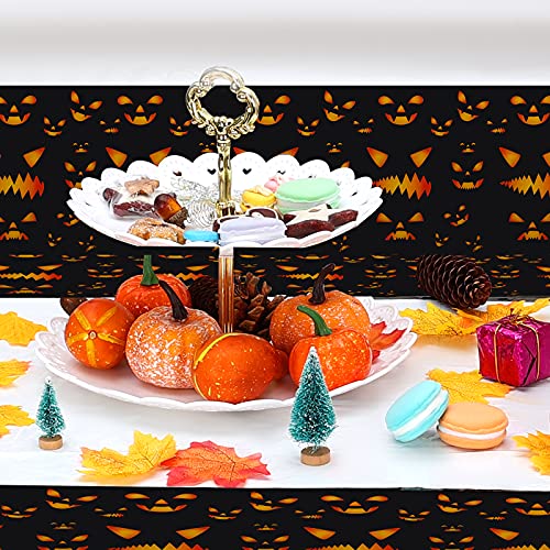 SAVITA 3 Stuks Halloween Party Tafelkleed Plastic Party Tafelkleed Rechthoek Ghost Grimas Tafelhoezen voor Halloween… - Image 5
