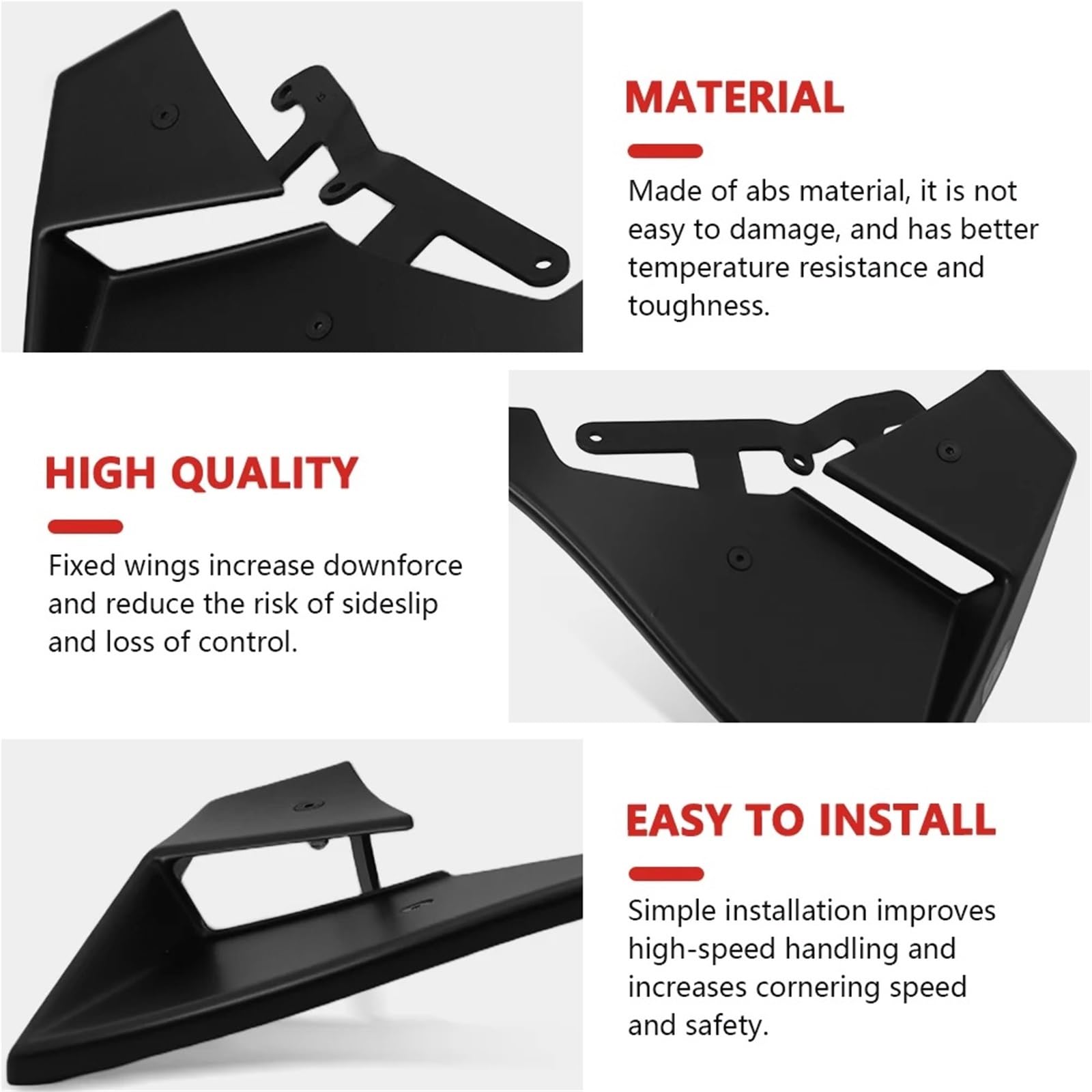 Front Bumper Splitter dachowy Pasuje do GSX-R 1000 GSX R1000R 2017-2021 Przednia owiewka Winglet Aerodynamiczny spojler skrzydłowy
