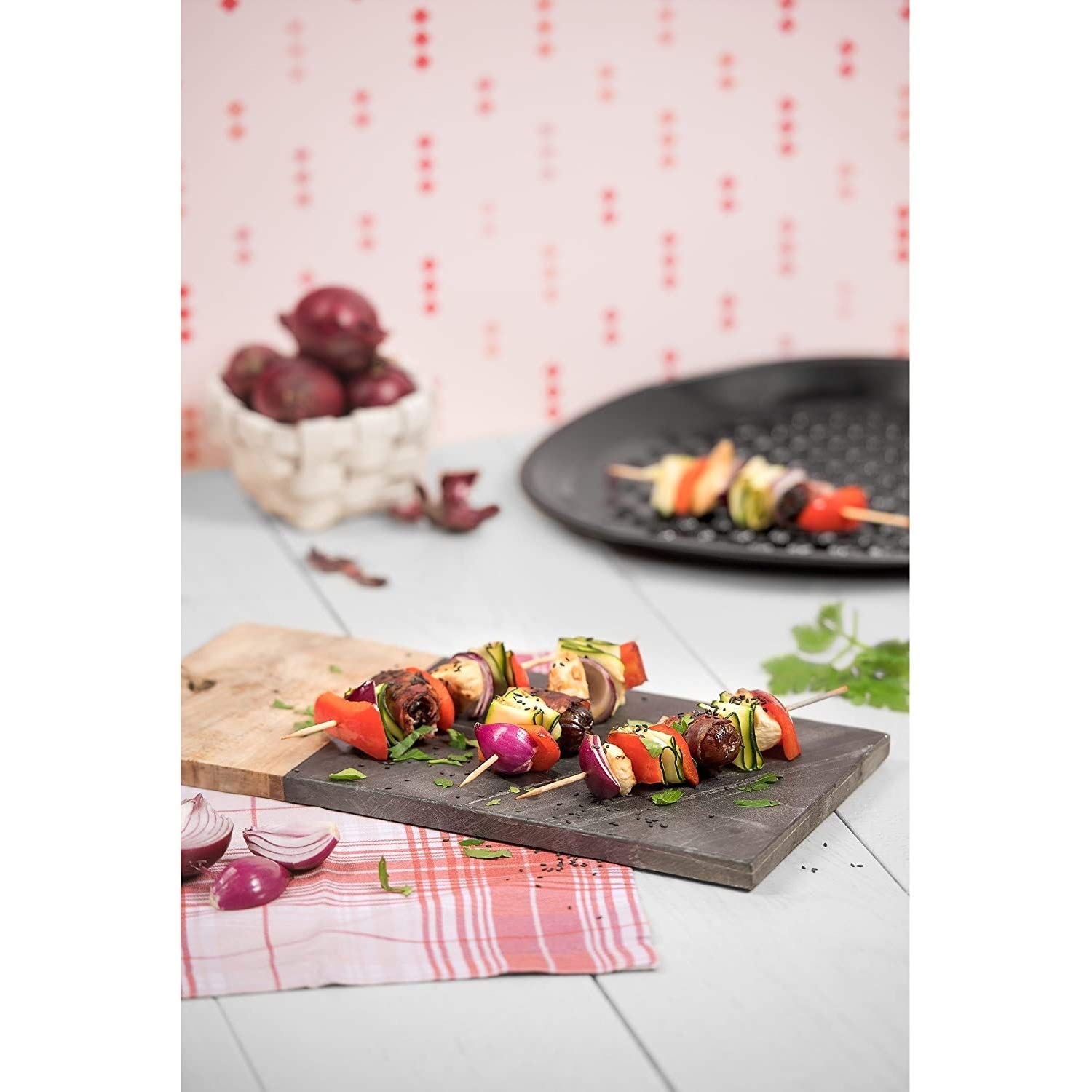 WMF Kaiser Inspiration Tin Round Non Stick Loose Driptec Structure for Fettreduzierte Krusty Results 37 x 35 x 2.5 cm