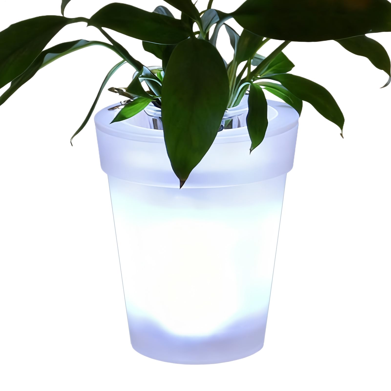 Jardinière solaire LED et lampe de jardin imperméable pour décoration extérieure