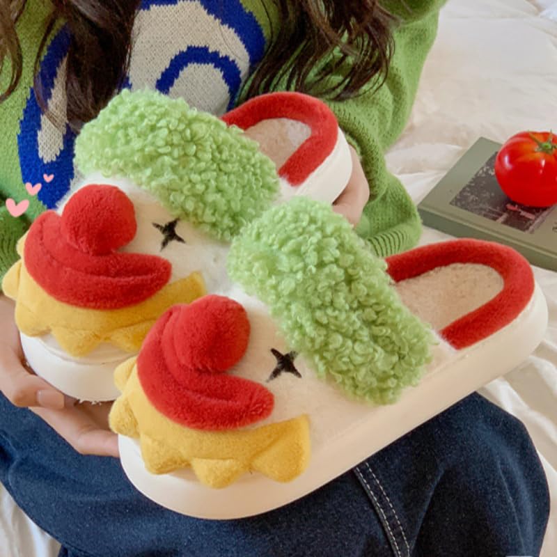 Clown Cotton Slippers Christmas Halloween Autumn Winter Indoor Home Cute Warm Clown Slippers3