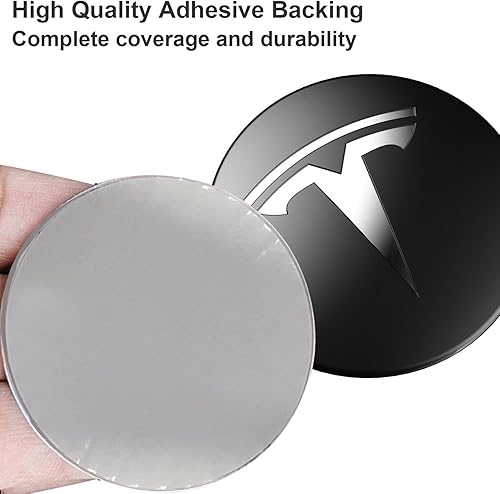 Miniatura 5 de Tapones centrales de tapa de rueda Tesla, para Tesla Modelo Y Modelo 3, cubierta de cubo de modificación, 4 unidades, LG05 (blanco)