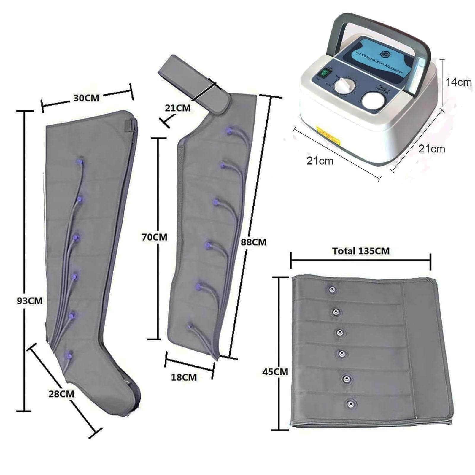 Pressoterapia Gambe︱Massaggiatore Gambe Linfodrenante︱ Pressoterapia Linfodrenaggio Cellulite︱ Macchina per Pressoterapia a Casa︱ Linfodrenaggio Gambe︱ Massaggio Gambe