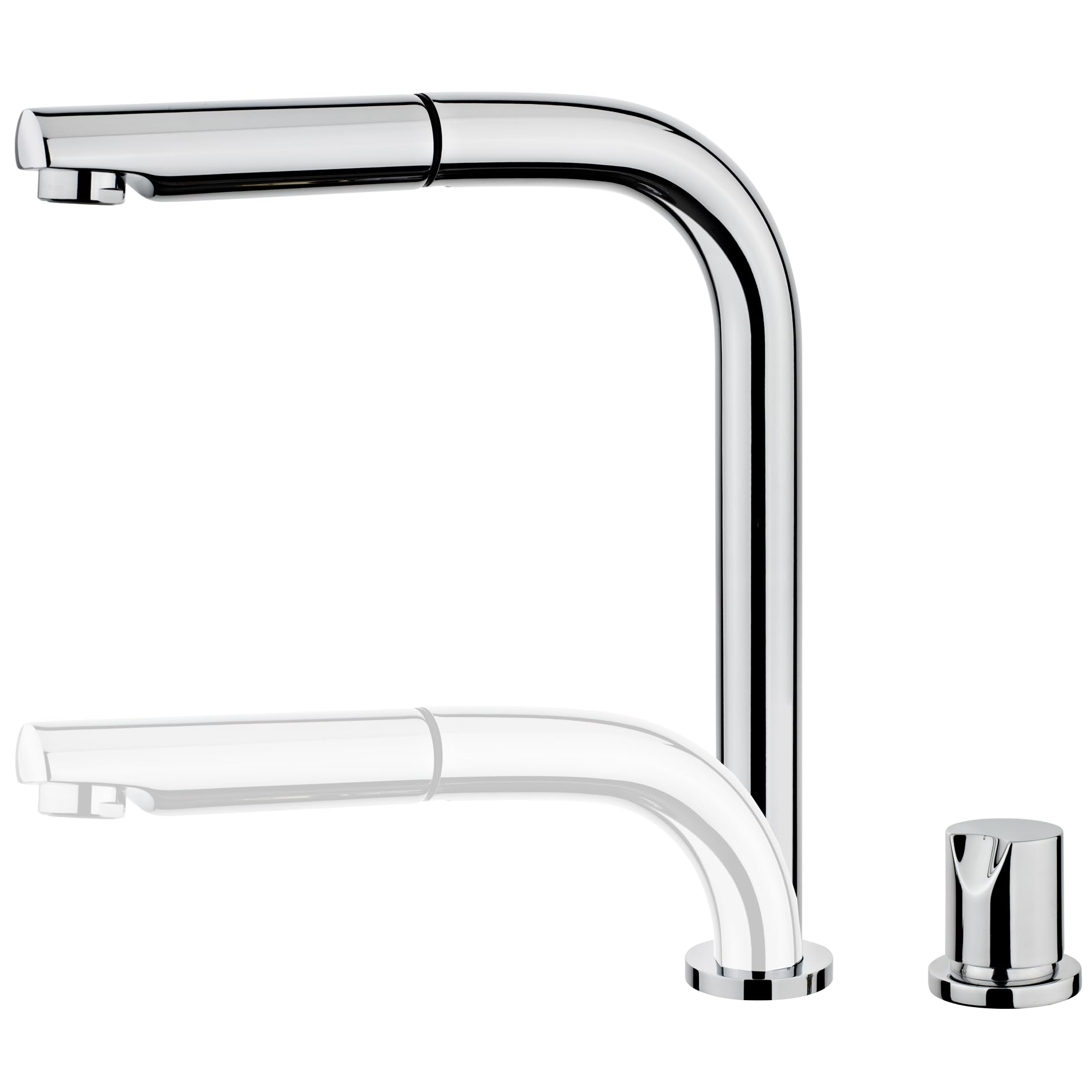 Essebagno Magic mitigeur évier chromé escamotable extractible 2 trous 'spécial fenêtre'