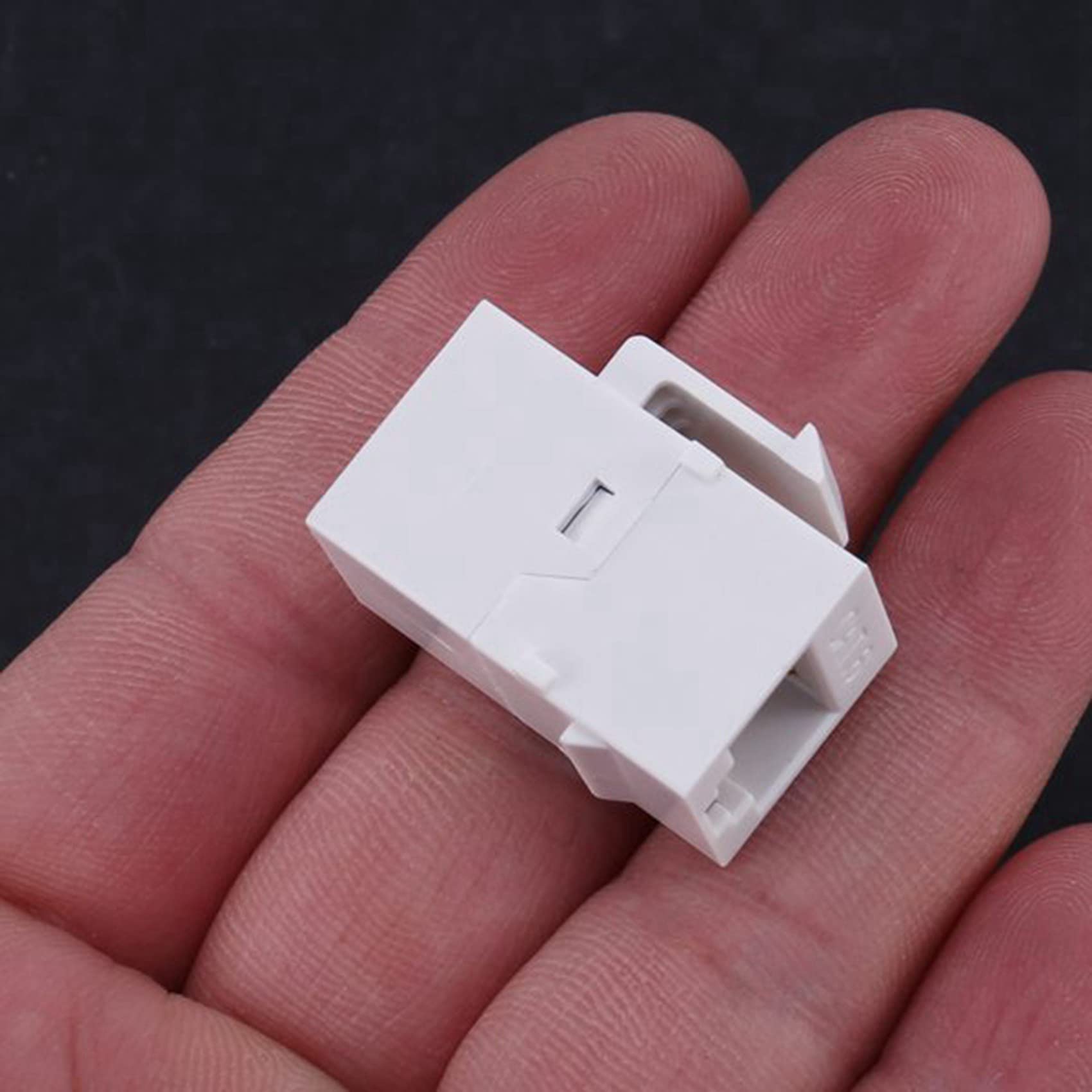 100 x RJ45 złącze gniazdo Cat6 RJ45 przedłużacz łącznik Ethernet sieć LAN złącze wtyczka Cat 6 (biała)