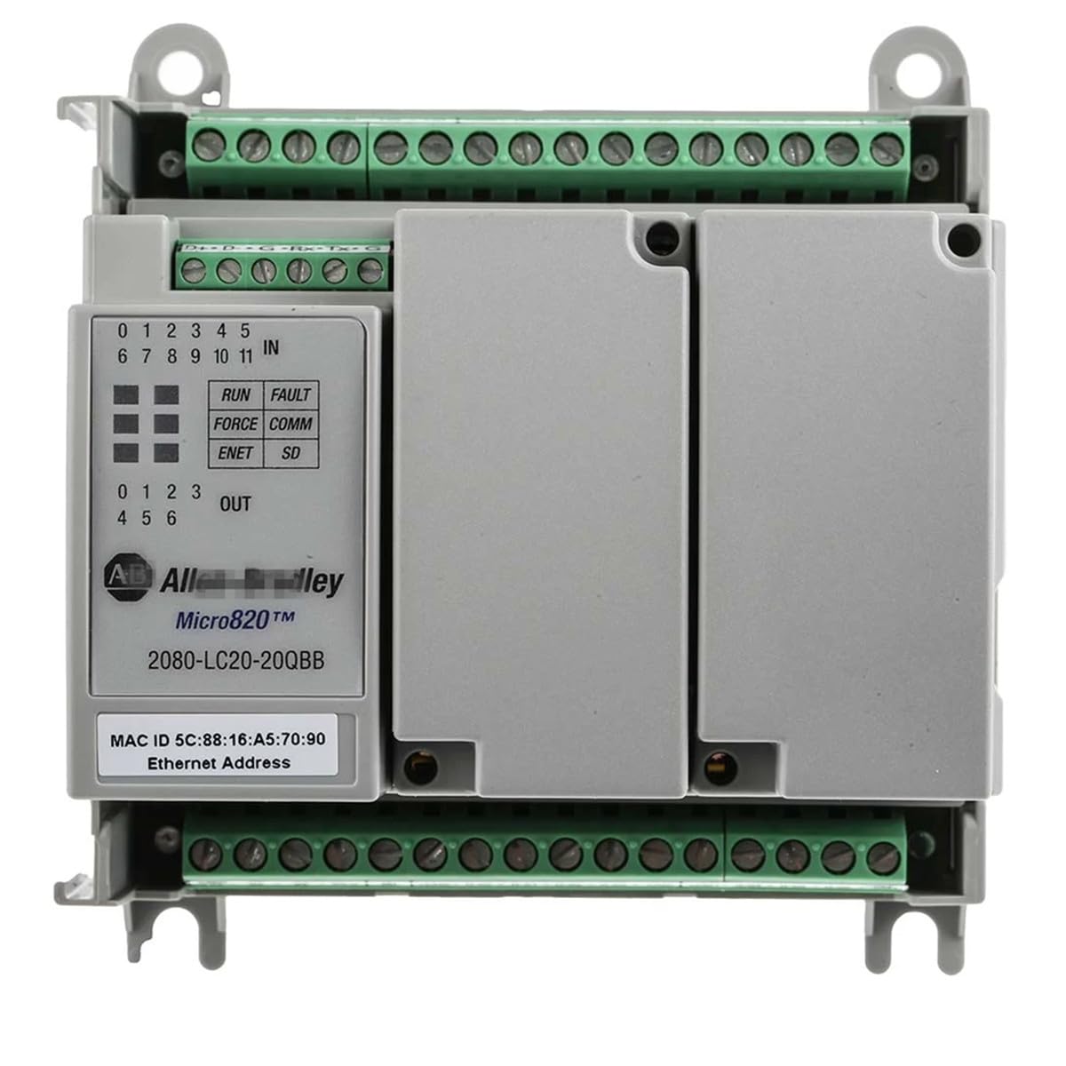 2080-LC20-20QBB PLC Module 2080LC2020QBB Micro820 20 I/O ENet/IP