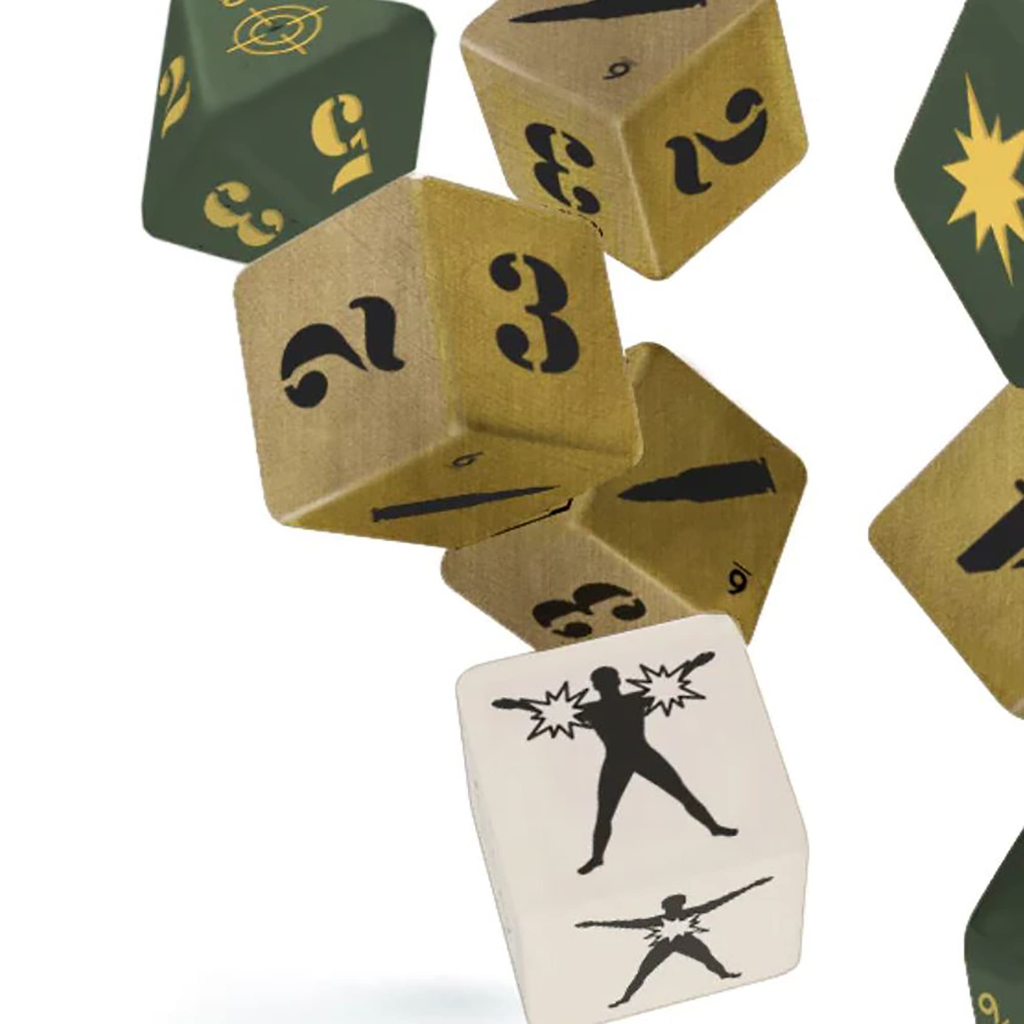 Twilight: 2000 Würfel-Set - 9-teiliges Würfel-Set, kostenlose Liga, Spielzubehör