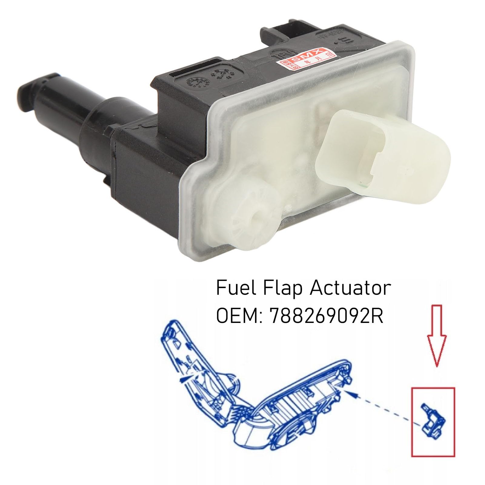 XTevu Fuel Flap Release Actuator Motor, Fuel Door Cap Release