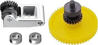 Upgrade der Extruder Getriebebaugruppe aus gehärtetem Stahl für Bambu Lab P1P, P1S, X1C, X1E, Schrägzahn Nano beschichteter Extruder Doppelzahnradsatz aus gehärtetem Stahl für X1/P1-Serie