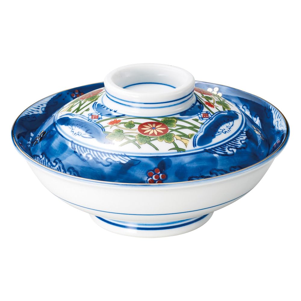 伊万里 向付 Amazon｜古伊万里 蓋向付 | 向付 [ 17.5 x 17.5 x 9cm 656g ]｜ケーキ