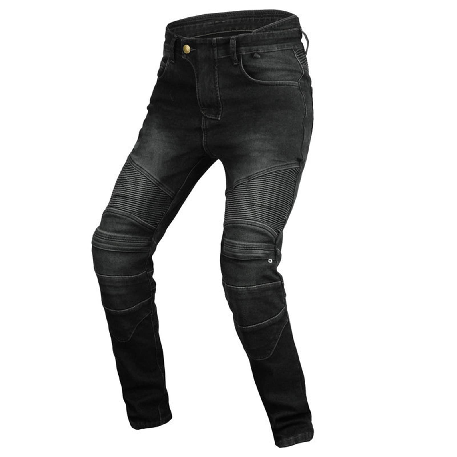 Pantaloni Biker Invernali Pantaloni Protettivi da Moto Pantaloni in Denim Rinforzato Protettivo Foderato Approvato CE Rimovibile Armato Denim Modern-Fit