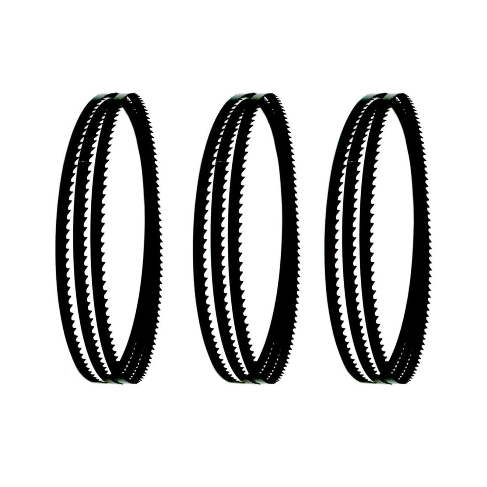 Brzeszczot taśmowy 3 szt. brzeszczotów taśmowych SK5 1445 x 9,5 x 0,35 mm 4 TPI 1445 mm do cięcia drewna, brzeszczoty taśmowe węglowe