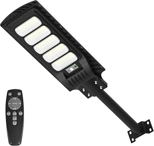 Ubistar Luces solares de seguridad para inundaciones con sensor de movimiento de 100 W 6000 K atardecer a amanecer accesorios de iluminación para