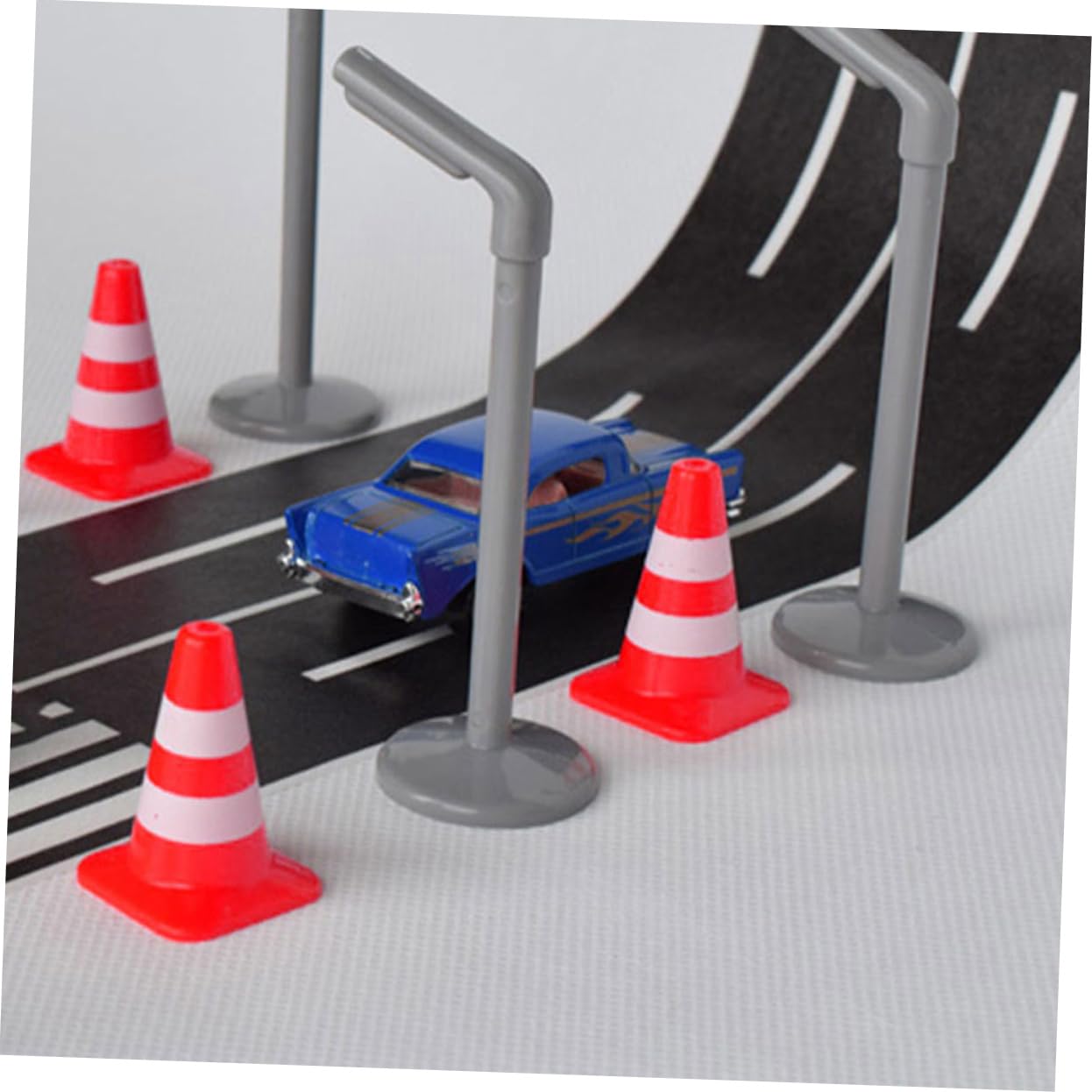 BESPORTBLE Plastic Road Sign Boys and Girls Traffic Toys Mini Roadblock Models for Cognitive Development