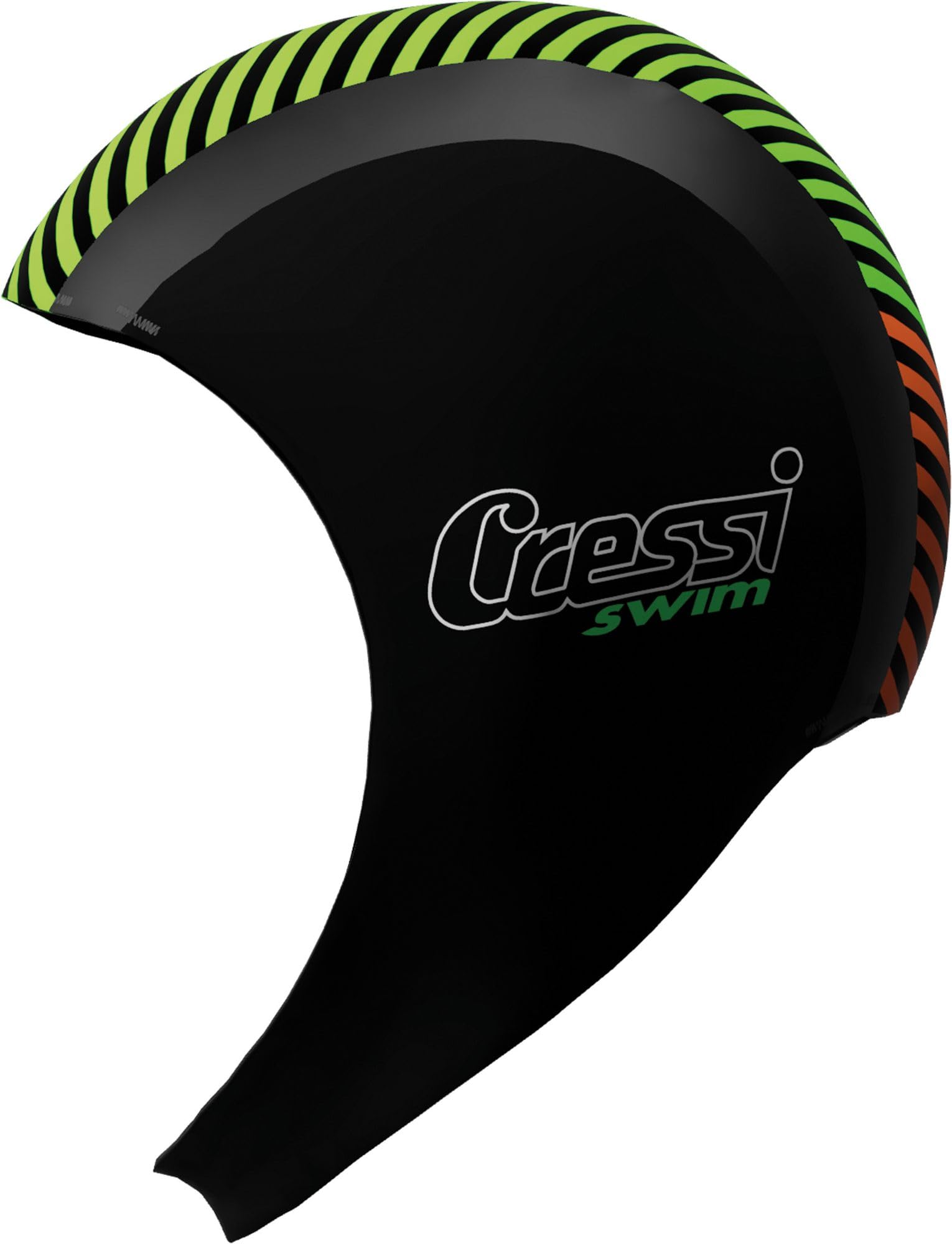 Cressi Swim Hood 2mm Neoprene Cappuccio Snorkeling Nuoto SUP Canoa Kayak Sport Acquatici Nero
