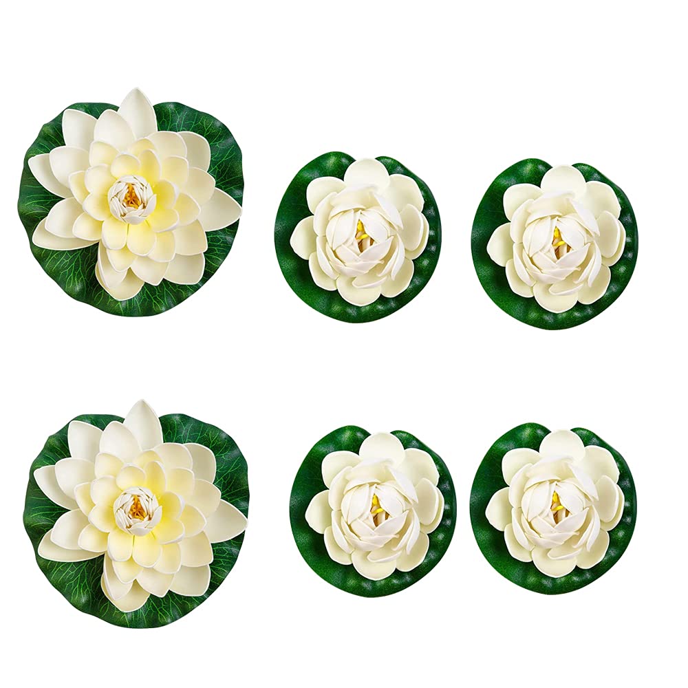 Glixoft Realistisches Seerosenblatt - Schwimmende Teichdekoration Aus Harz