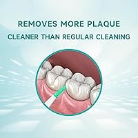 Vista 4 de Dr. Emma Púas dentales de menta curvadas suaves de goma para dientes, fáciles de usar con estuche de transporte, 90