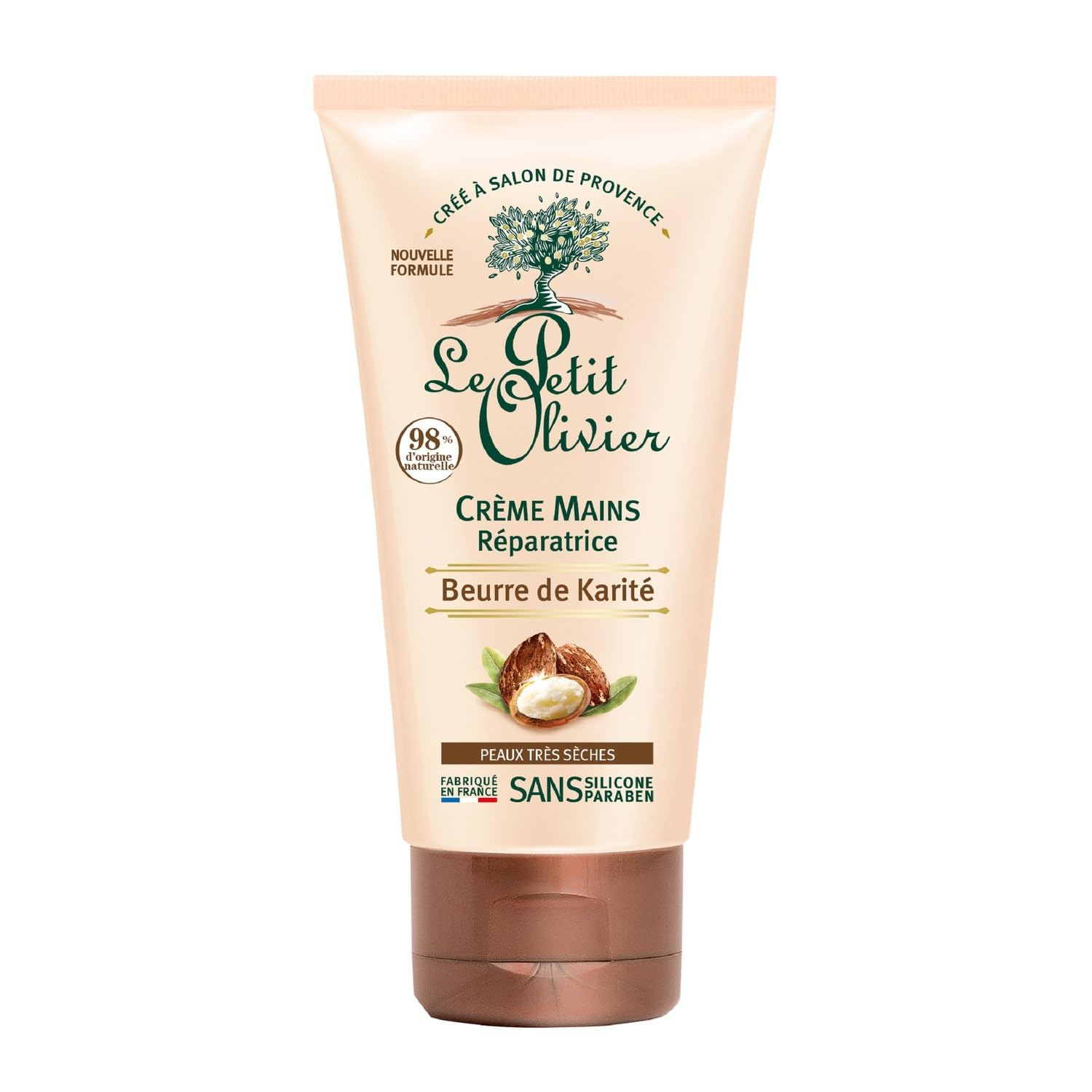 LE pet OLIVIER – Crème Main Réparatrice et Apaisante, Protection Intense au Beurre de Karité (75 mL) - Lot de 3 - vendu par Lot