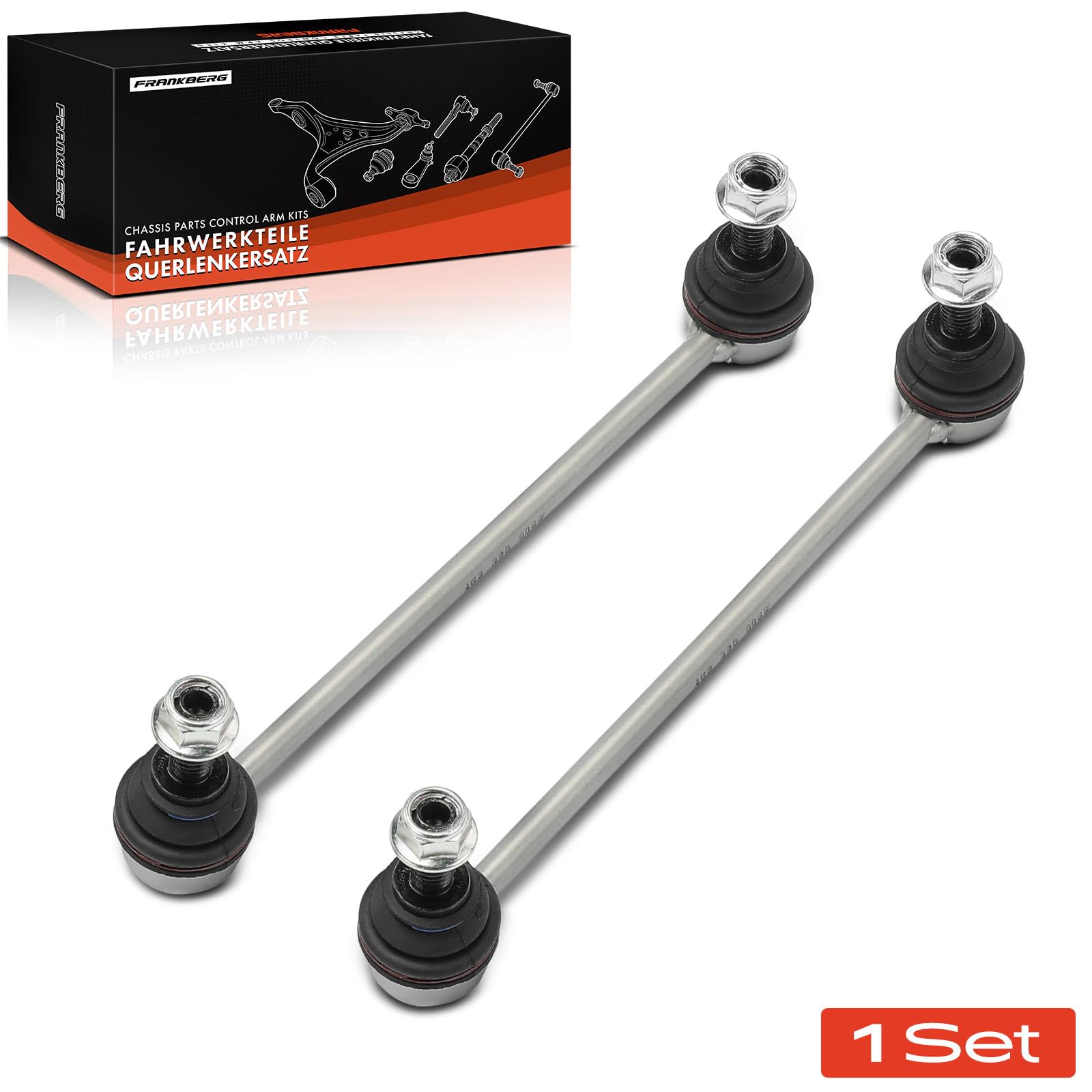 Frankberg 2x Biellettes Barre Stab Avant Gauche Droite en Bas Compatible avec Twingo III BCA BCM Forfour Hatchback 453 Fortwo Cabriolet 453 Fortwo Coupé 453 Remplacer# 4533200089
