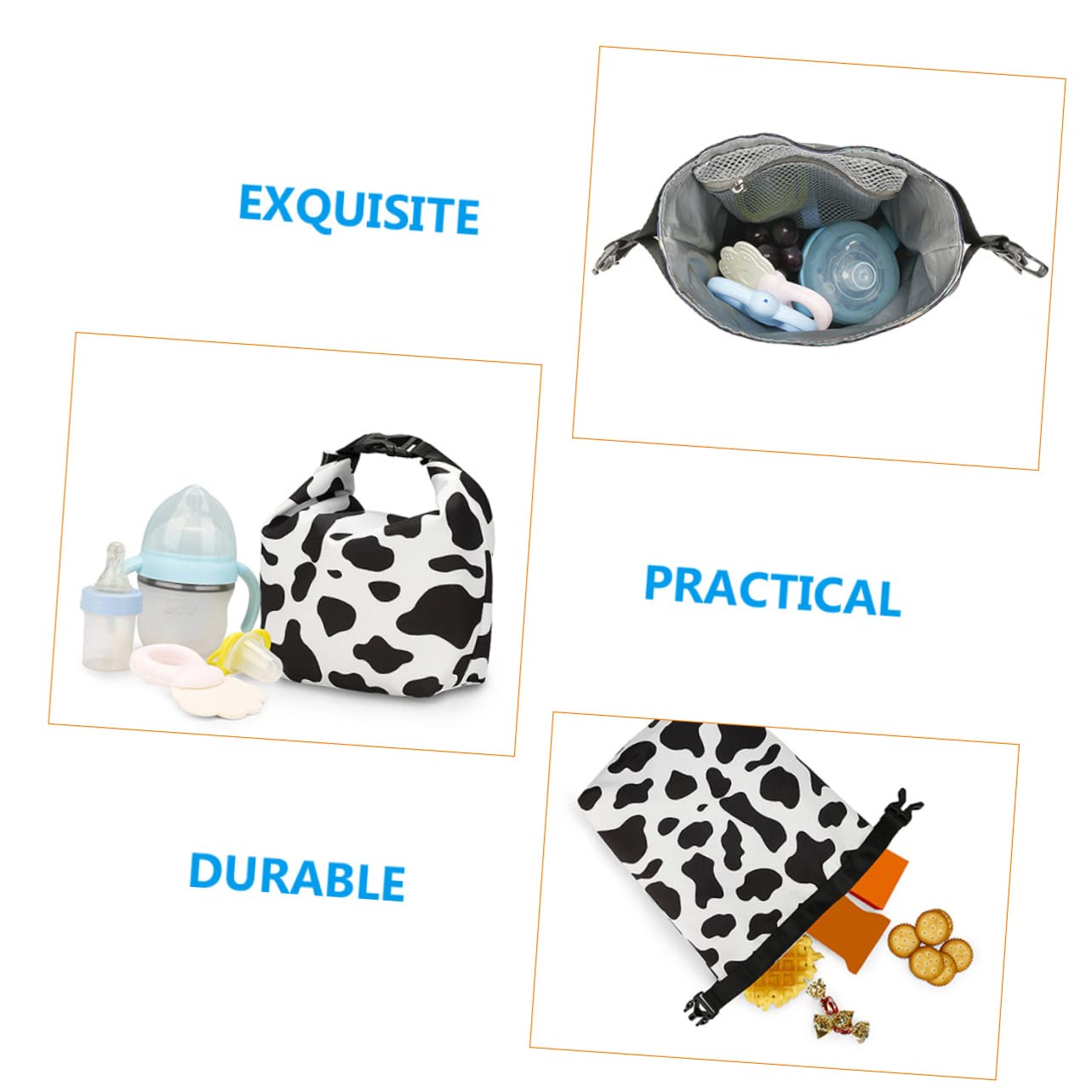 Toyvian 5 Pz custodia per biberon contenitore latte cucchiaio pieghevole sacchetti per bottiglie sacchetti bottiglie cantinetta portabottiglie borse termiche portabottiglie per il latte
