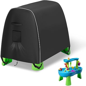 SIRUITON Kids Water Table Cover Fit Step2 Splash Pond Water Table | Rain Showers Splash Pond Water Table Covers , Waterproof Dust Proof Anti-UV Outdoor Toys Cover