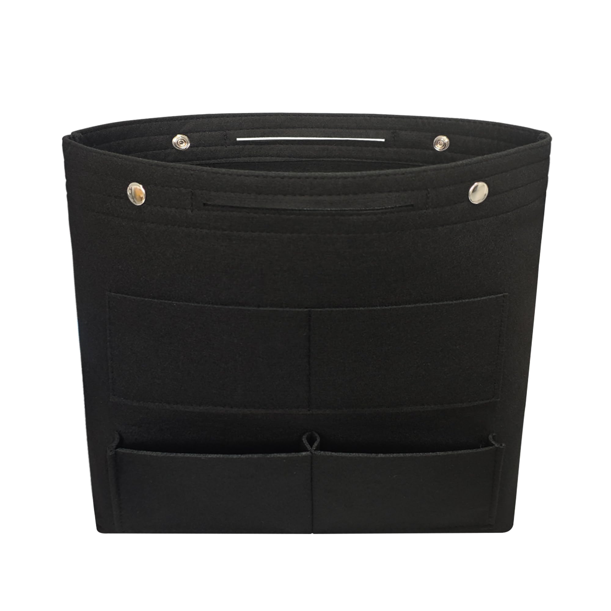 VercordVercord Extra Tall Felt Bag Organizer Vertical Height Design for Deep Tote and Backpack Bags Black