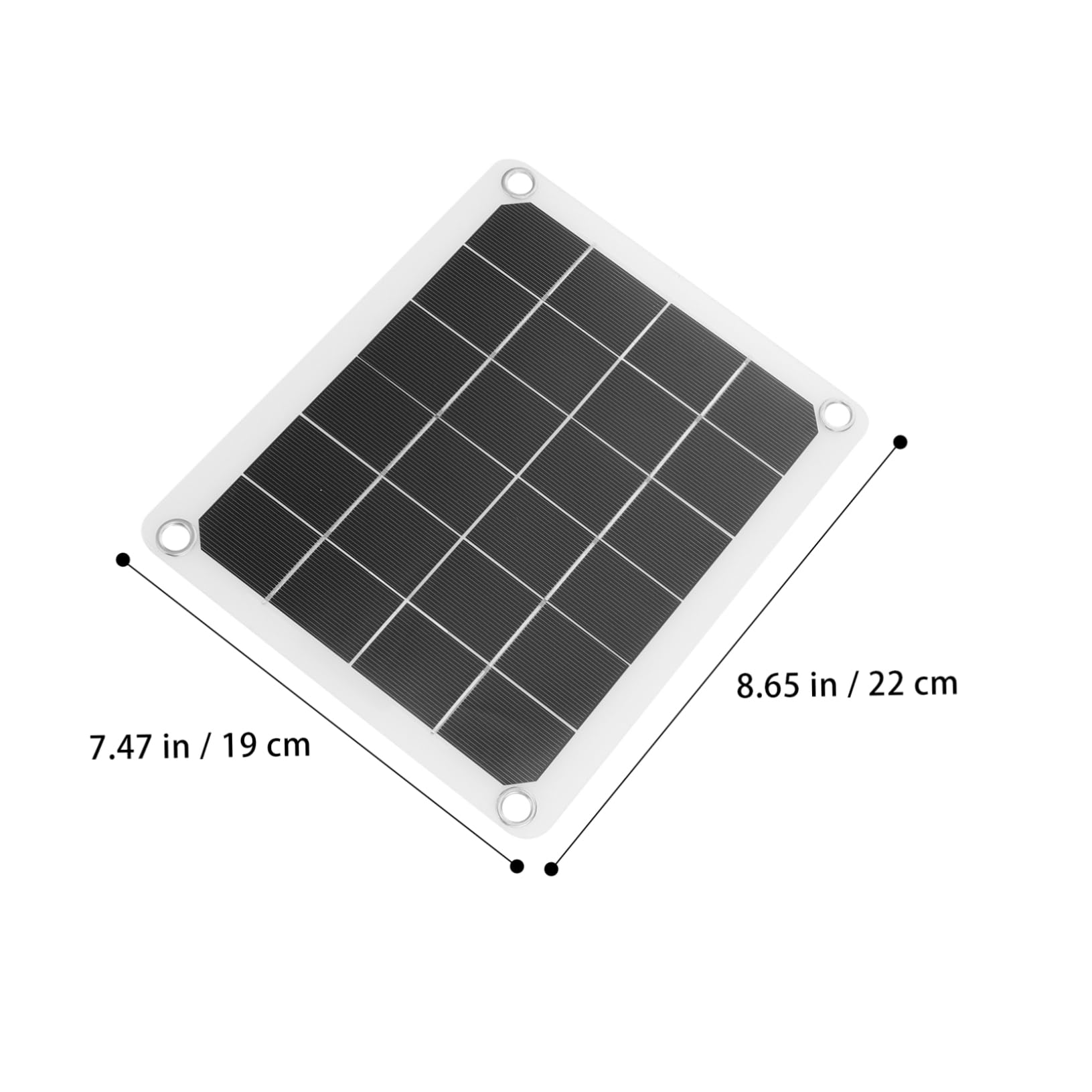 Yardwe 2 Sätze Solar Panel für Haustierhaus Kühlventilator für Sommer zur Belüftung und Notstromversorgung