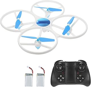 HUIOP Drone RC com câmera 4K Wifi FPV Drone tamanho grande Quadcopter Brinquedo para Crianças com Modo Sem Cabeça Trajetória Função de Voo 2 Bateria,Drone RC com câmera 4K