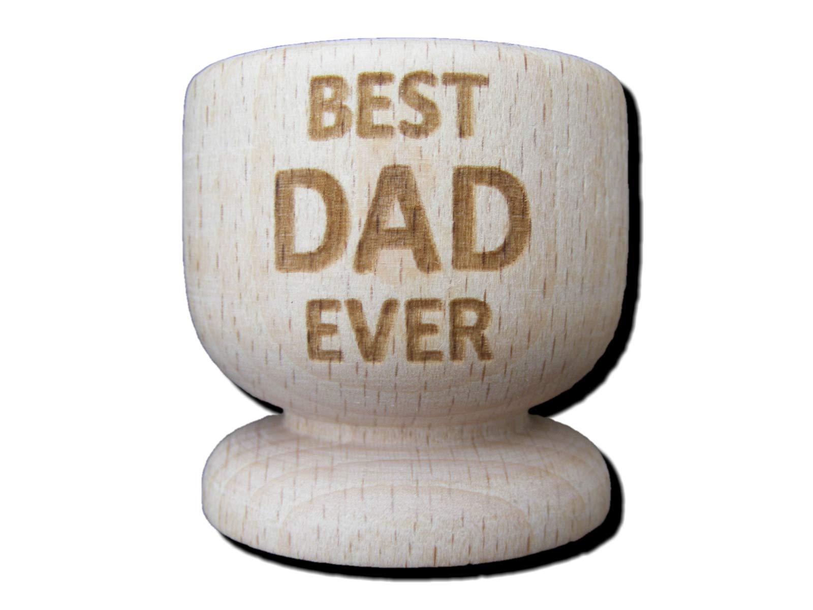 FastCraft Best DAD Ever Greatest Fathers Day Wooden Egg Cup Present Gift IDEA EGGCUP - Image 2