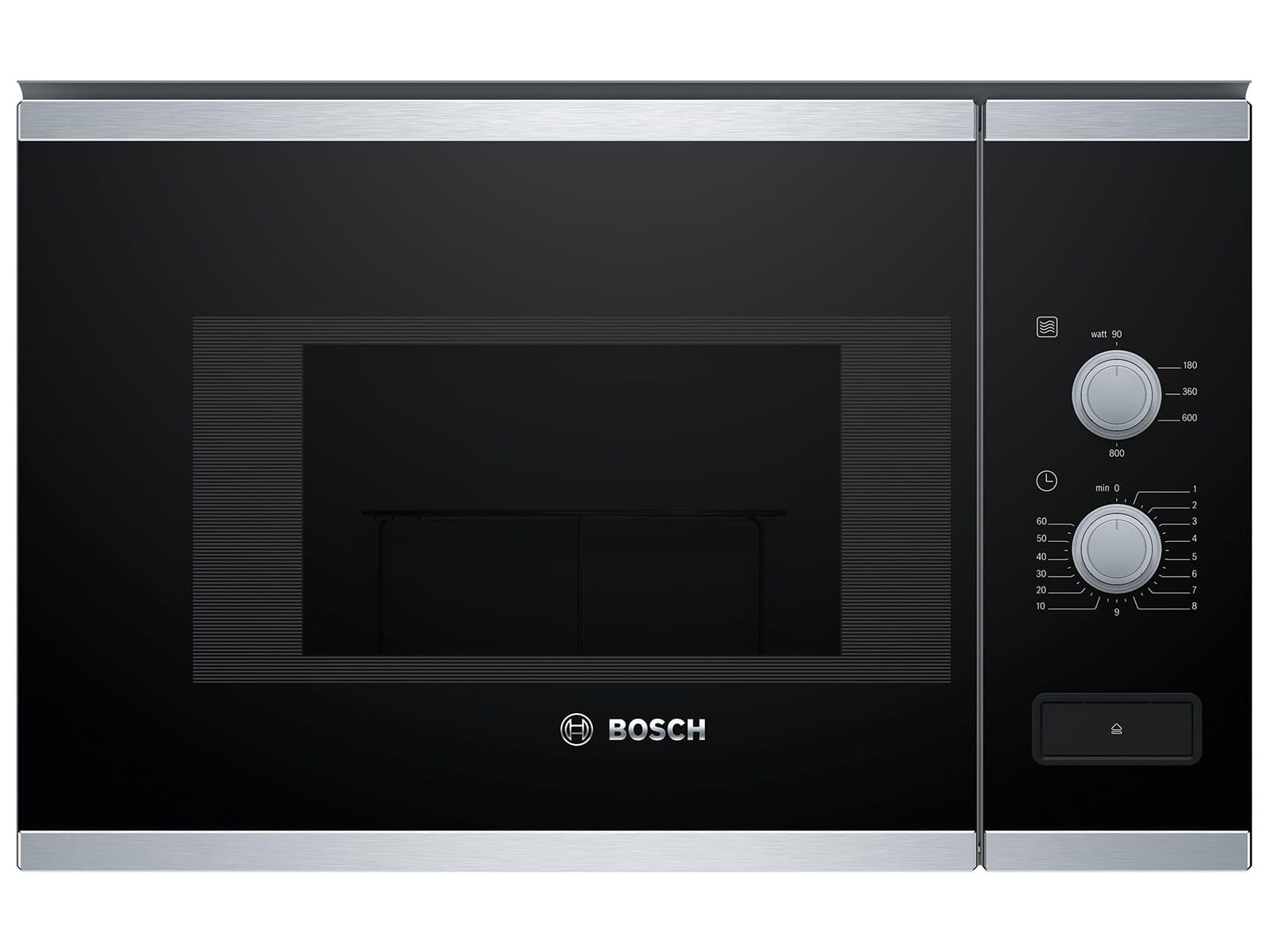 Bosch BFL520MS0 Einbau-Mikrowelle, Kombigerät, 20 l, 800 W, Schwarz, Edelstahl Noir, Acier Inoxydable