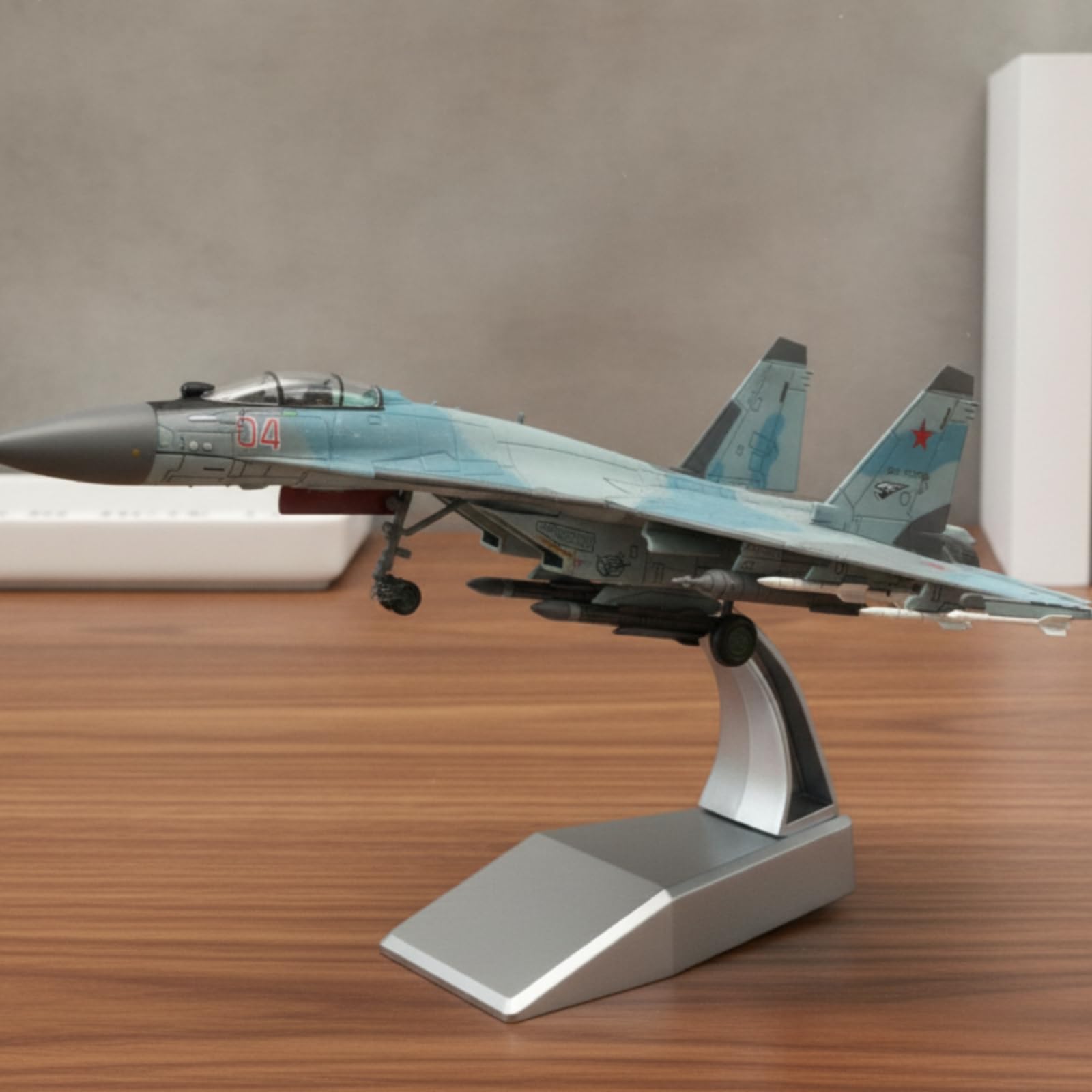 Dettagli Realistici Collezionabile Modellino Statico SU-35 1:100 Modellino Jet SU-35, Nero