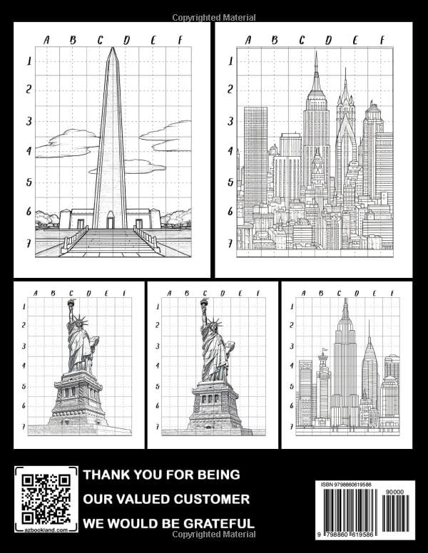 How To Draw Famous American Landmarks: Discover the History and Culture of America through Coloring - Step-by-Step Drawing Guide for Kids to Learn About Landmarks and Patriotic Symbols - Image 2