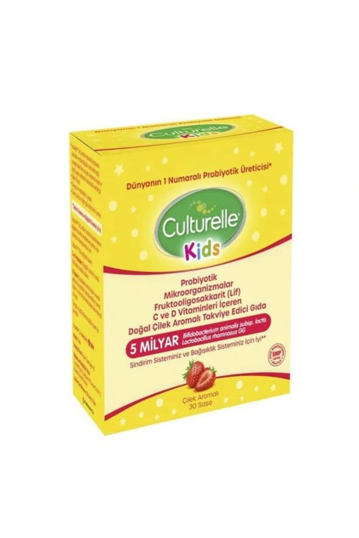 Culturelle Probiotics Doğal Çilek Aromalı 5 Milyar Probiyotik 30 Saşe
