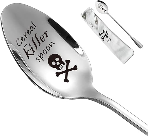 Cuchara de acero inoxidable con grabado de espresso, para amiga, novio, papá, cumpleaños, Navidad, cumpleaños, cumpleaños, cumpleaños, Papá o Papá