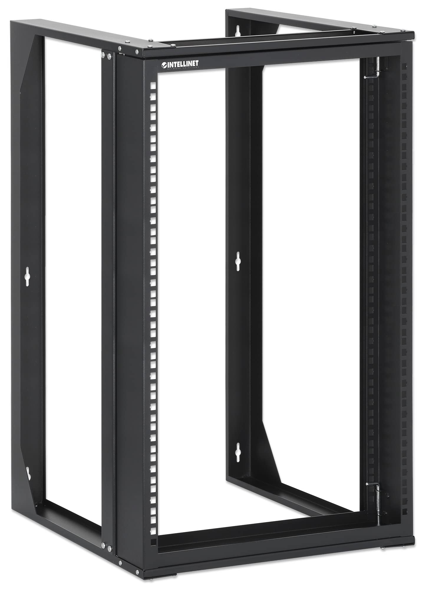 INTELLINET 716208 Armadio a Muro 19" Open Frame 2 Montanti Flat Pack 15U Nero