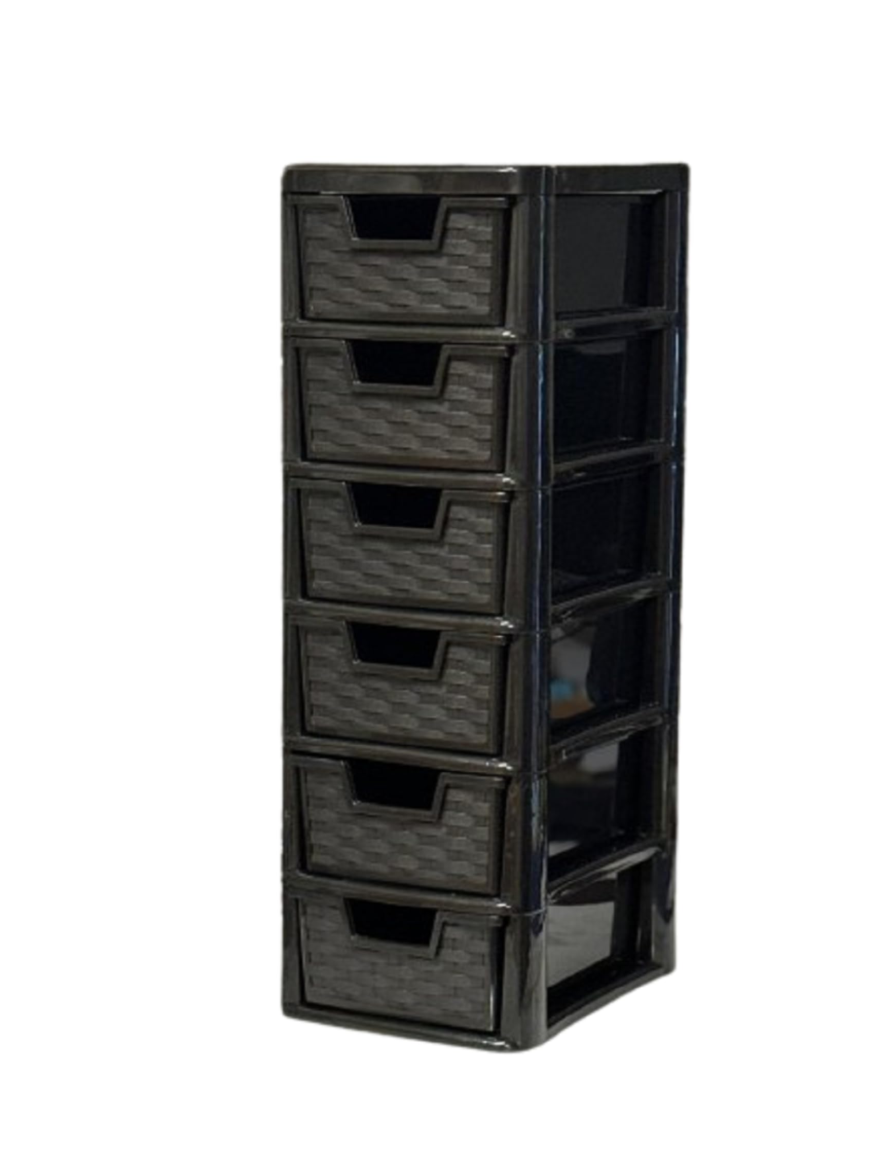 6 Tier mini Storage Drawers Unit Small Tower Storage Unit Homes ...