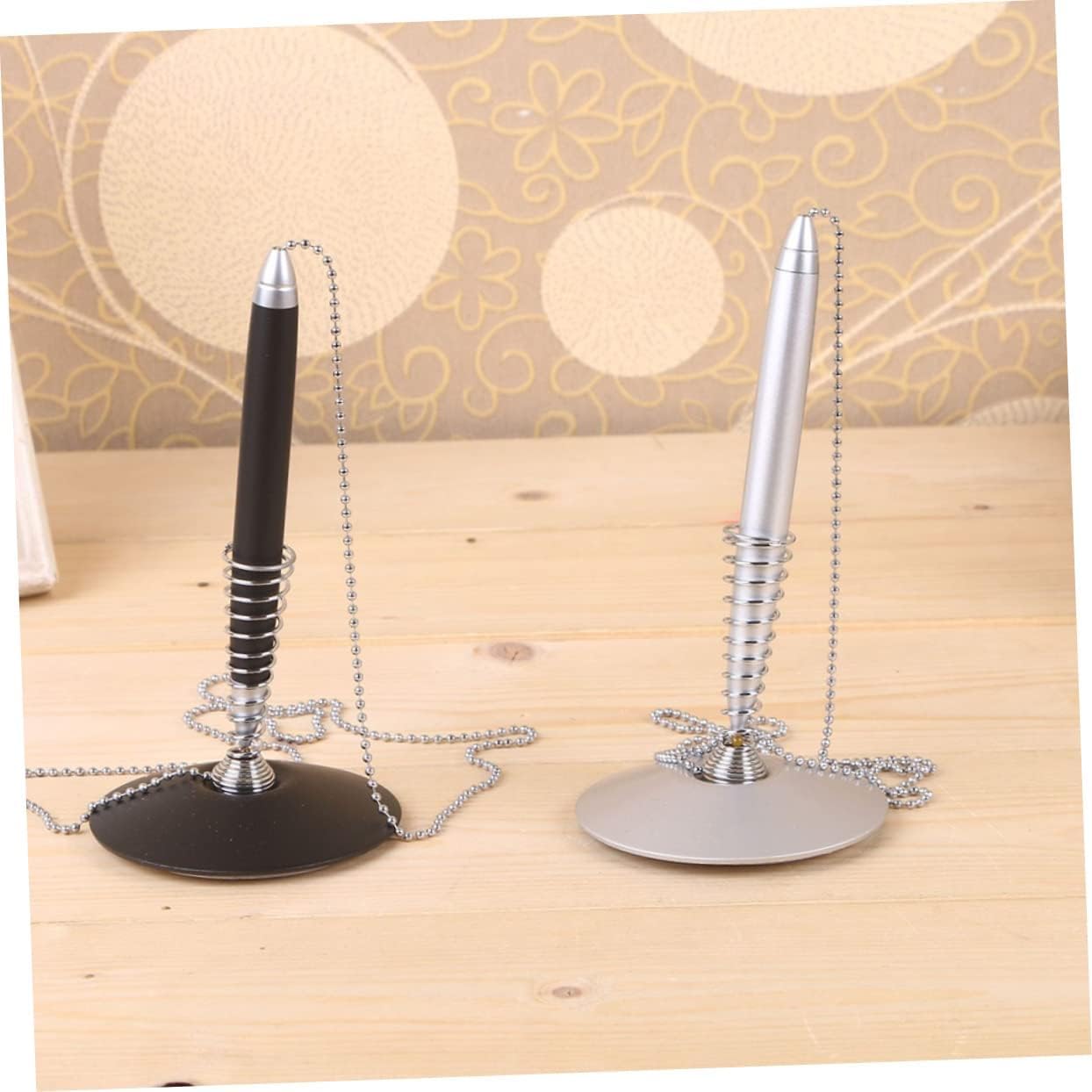 Długopis, Długopis kulkowy, długopis żelowy metalowy z tuszem żelowym, łańcuszek, 7,6 x, 13 cm(Silverx3pcs)
