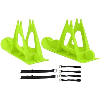 Balanced Car Snowboard, Children's Balanced Skis, Car Skis Dual Purpose 35x10x17.5cm for Balanced Car Parts Ski Parts Kid's Gift(Green)