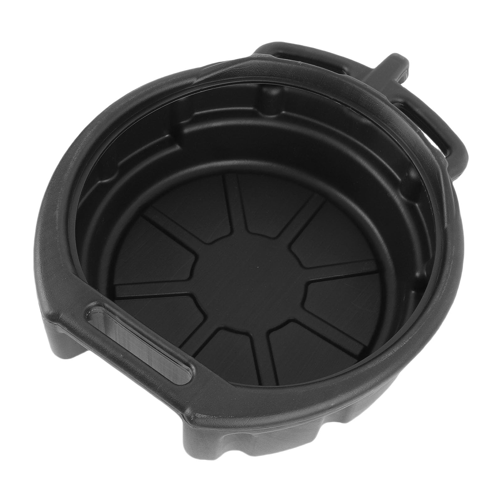Bandeja de Drenaje de Aceite, Bandeja Recogida Aceite a Prueba Derrames Plástico Negro 10 L con Diseño Antisalpicaduras, para Taller Reparación Automóviles
