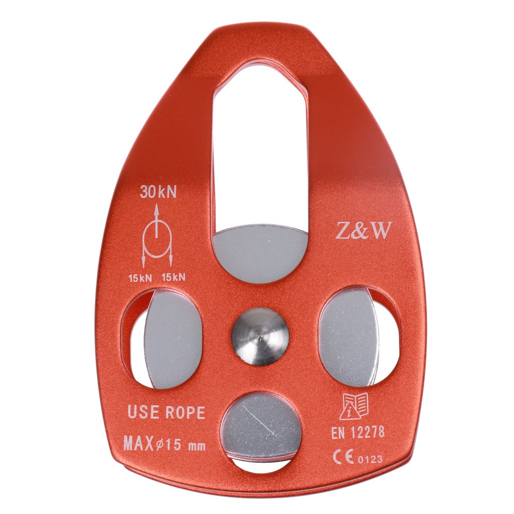 Poulie D'escalade Leadsoar 26KN - Orange, Pour Arboriste, Gréement, Corde